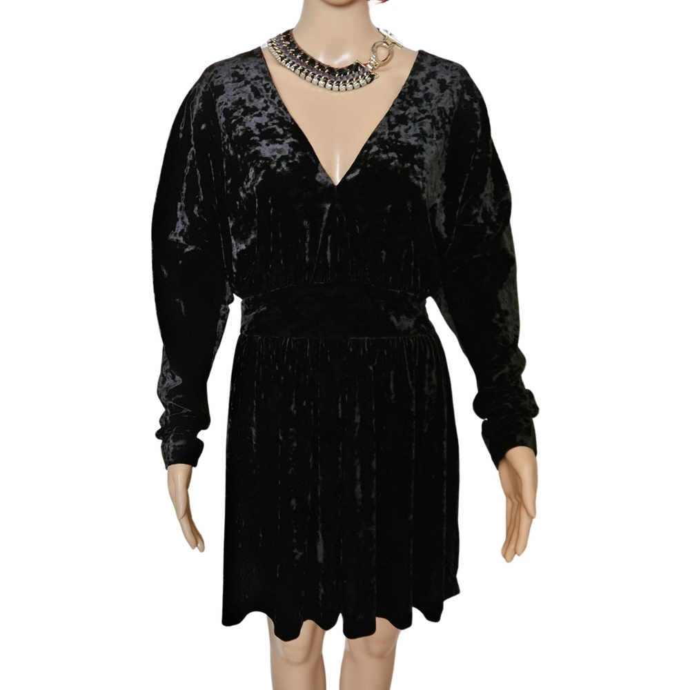 🖤Halston Heritage Black Dolman Sleeve Dress - Picture 2 of 6